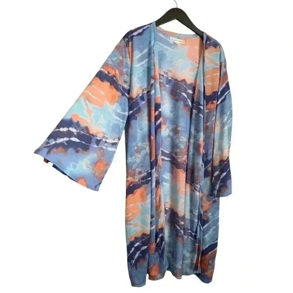 New York Laundry Kimono Cover Up Size 3X - Picture 1 of 6